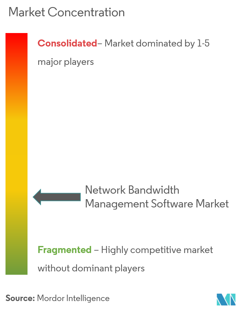 تركيز السوق – سوق برامج إدارة النطاق الترددي للشبكة